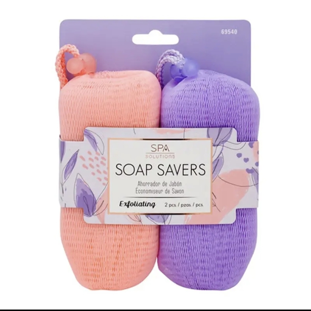 SPA Solutions Soap Savers - Peach & Lavender Exfoliating Set